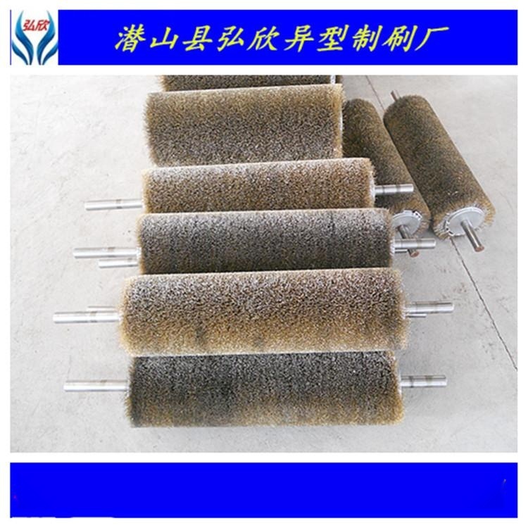 弘欣刷業(yè)定做各種規(guī)格拋光鋼絲刷棍/研磨絲輥刷