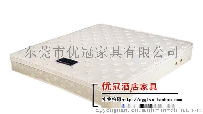廣州優(yōu)冠公寓酒店家具床墊 針織面料 天然乳膠床墊