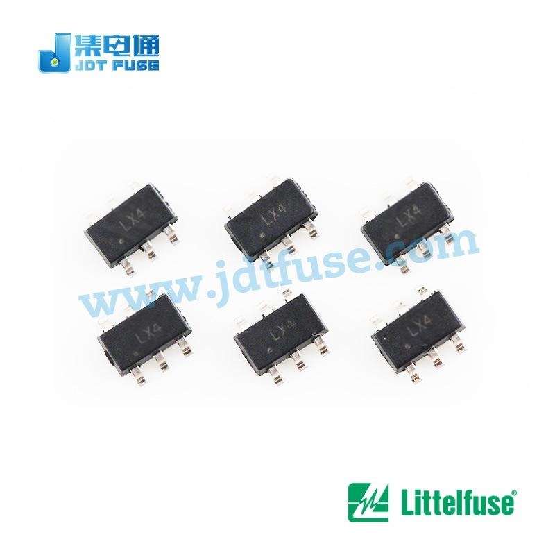 Littelfuse 瞬態(tài)抑制二極管陣列SRV05-4HTG低電容ESD保護6V/10A