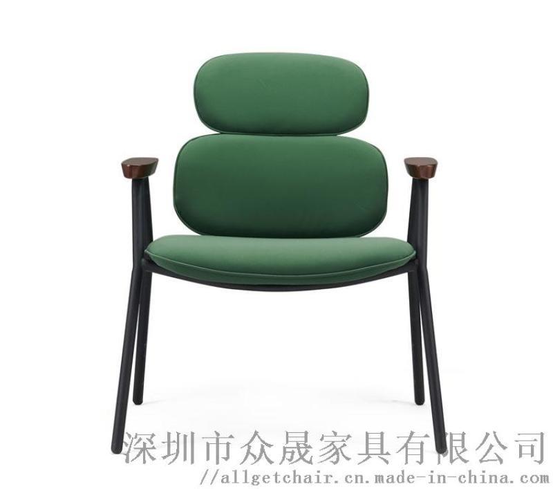 時尚休閑洽談椅 工業(yè)風(fēng)辦公會客椅 茶幾間休息椅