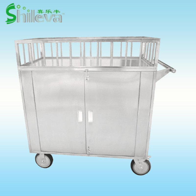 不銹鋼密封回收車， 物品密封轉(zhuǎn)運車，不銹鋼下送車