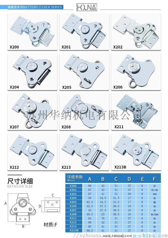 進(jìn)出口蝴蝶鎖扣 鎖芯 搭扣鎖